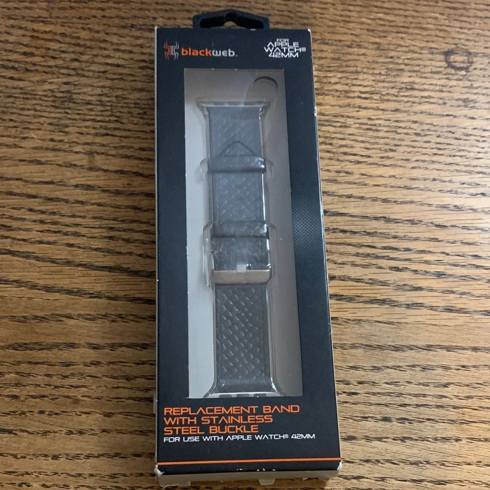 Black Web Brand Replacement Band for Apple Watch